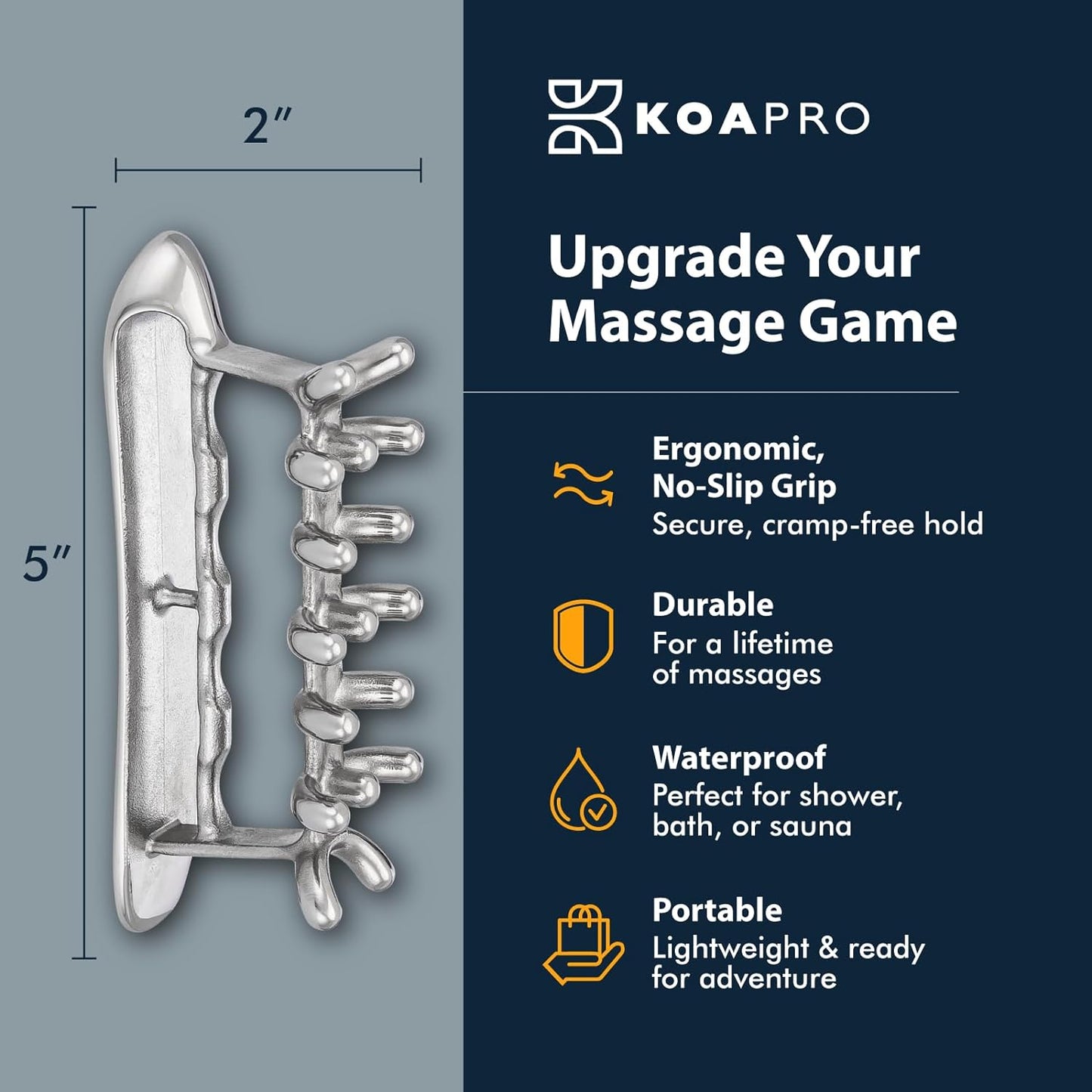 KOAPRO Facial Facia Blaster Tool for Sensitive Fascia Blasting - Face Gua Sha Tool Helps Lymphatic Drainage and Cellulite Reduction, Neck and Face Fascia Roller for Tight Skin, Deep Tissue Massager