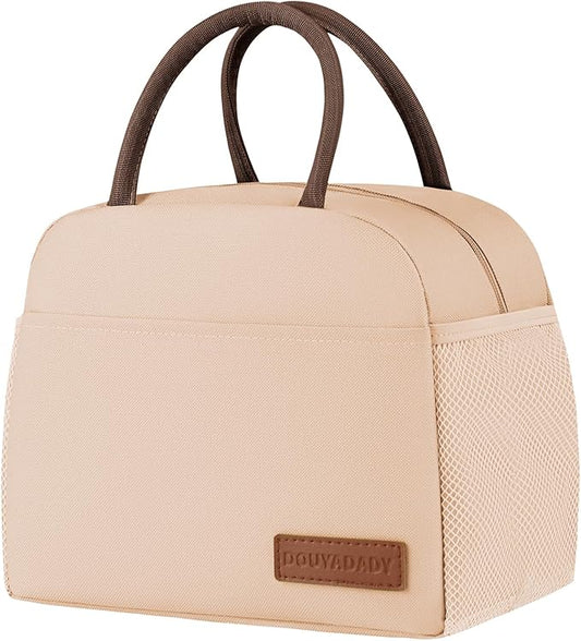 douyadady Lunch Bag Women/Men Lunch Box Women/Men (beige)