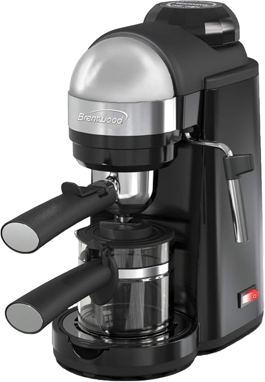 Brentwood GA-135BK Espresso and Cappuccino Maker, 4 Servings, Black