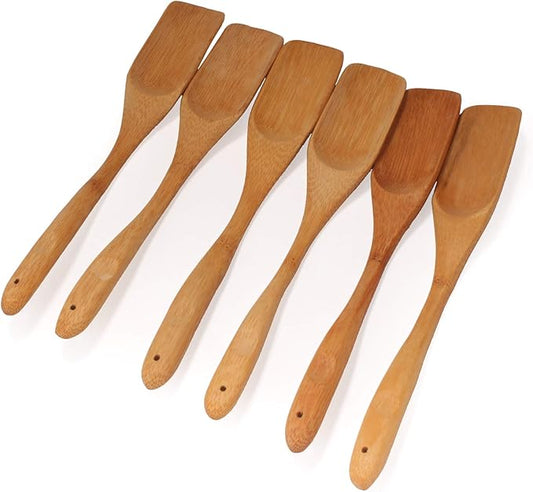 BambooMN - 7.9" Small Solid Bamboo Deep Scoop, 10pcs