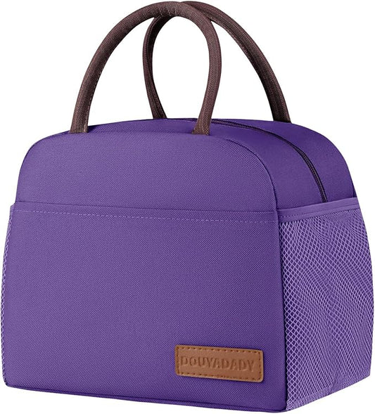 douyadady Lunch Bag Women/Men Lunch Box Women/Men (Dark purple)