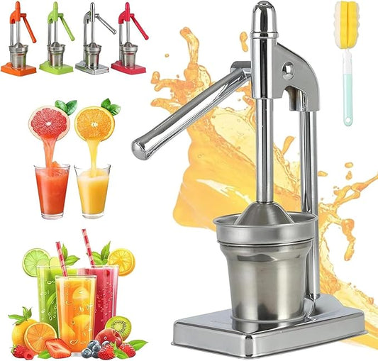 Cast Iron Juicer Hand Press, Manual Juicer Hand Press, Heavy Duty Countertop Lime Citrus Crush Machine for Oranges Lemons Limes, Easy to Clean, Home and Kitchen Essentials