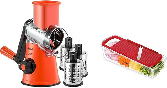 Cheese Grater and Mandoline Slicer Bundle
