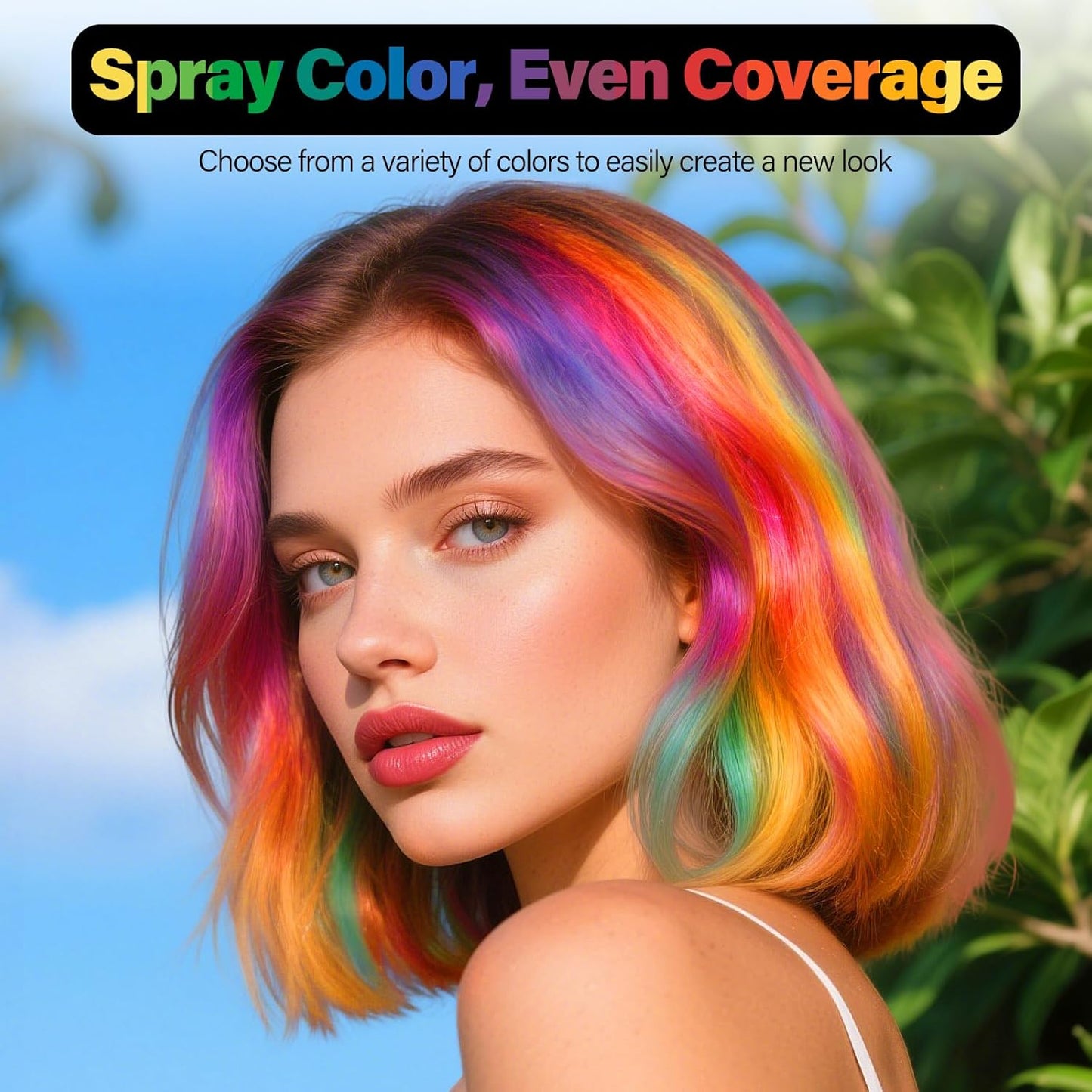 Temporary Hair Color Spray For Women Kids Men, Washable Temporary Hair Dye Spray One Day Hair Color Wax Non-Sticky For Cosplay Party DIY, Christmas Party, Halloween Crazy Hair Day (Black, 4.06 oz)