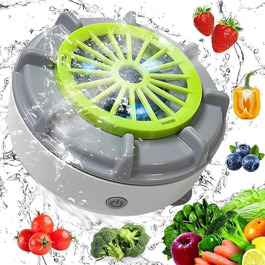 Fruit and Vegetable Washers,Portable Electric Fruit and Vegetable Washing Machine, Fruit Purifier Clean Fresh Produce in Water, Waterproof Fruit, Vegetable, Meat and Tableware Cleaner