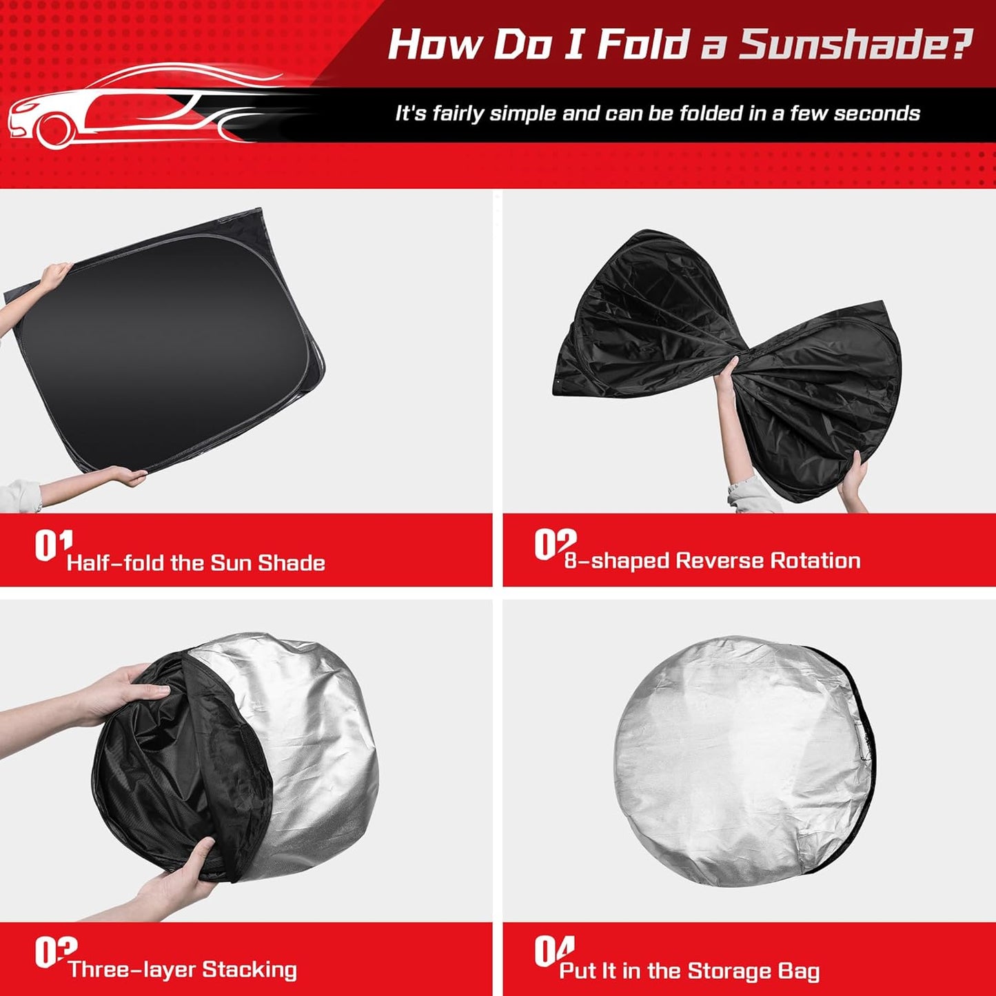 ARISMOTOR Windshield Sun Shade for Acura TLX 2021-2025 2026, Custom Fit Foldable Front Window Sunshade Sun Visor Protector, Block UV Rays Keep Your Car Cooler