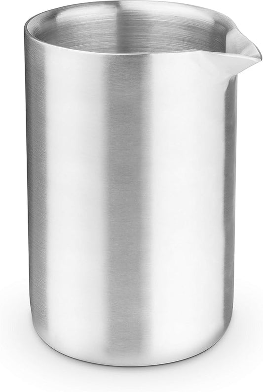 Final Touch Milk Frothing Pitcher for Coffee & Espressos - Double-Wall Insulated 304-Grade Stainless Steel (CAT131)