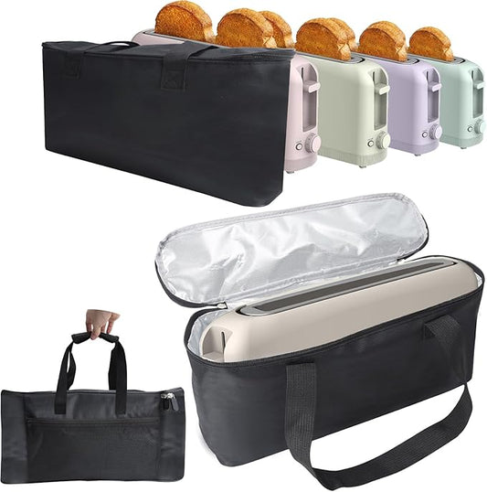 Carrying Bag for Bella 2 Slice Slim Toaster,1-Pack Portable Heat-Resistant Waterproof Bag for 2-Slice Toasters, Fits 35165-063A/35117/35164-063A/35163-063A, Storage-Friendly (Toaster Not Included)