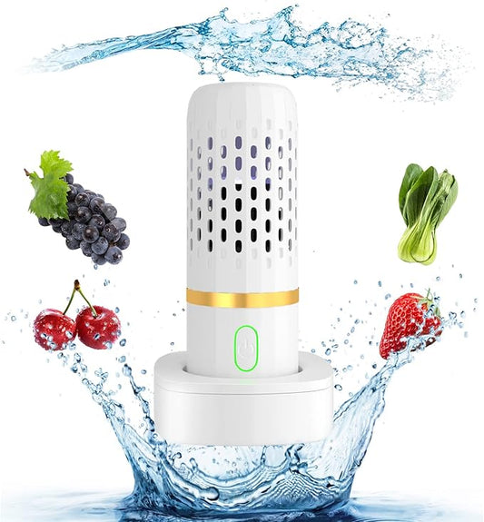 Fruit and Vegetable Washing Machine - Fruit Cleaner Purifier Device 4400 Mah, 10 Minute Quick Clean for Washing Fruit and Vegetable