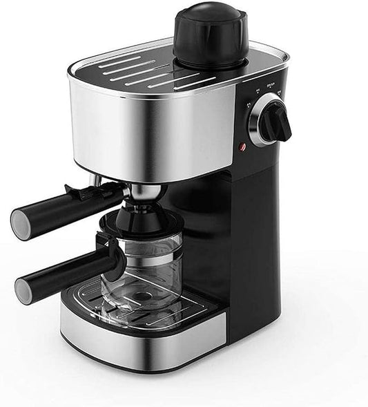 Espresso Maker with Steamer with Drip tray, Built-In Milk Frother and Reservoir with Adjustable Control Knob, 5 Bar Coffee Maker and Cappuccino Machine