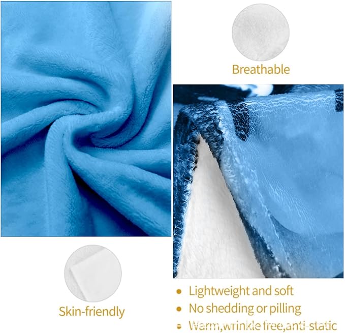 Funny Vulture Skull Plush Throw Blanket - Soft, Comfy, Lightweight, Warm, and Fuzzy - Ideal Gift for Men and Boys - Perfect for Couch, Bedroom, Travel, Bed - 50x40 inches