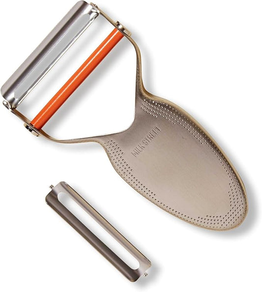 Milk Street Precision Peeler – Stainless Steel Vegetable Peeler with Replaceable Blades, Durable & Dishwasher Safe Potato Peeler for Effortless Veggie Prep