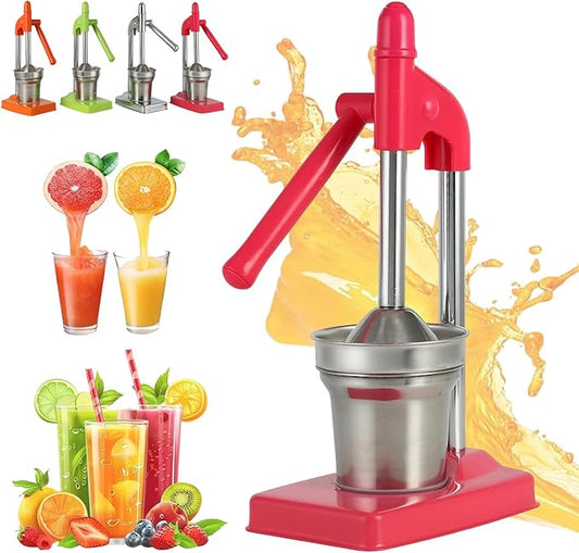 Cast Iron Juicer Hand Press, Manual Juicer Hand Press, Heavy Duty Countertop Lime Citrus Crush Machine for Fresh Lemonade Orange Juice, Easy to Clean, Home and Kitchen