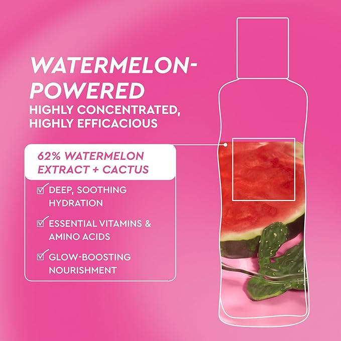 Glow Recipe PHA + BHA Face Toner - Korean Skin Care Pore Minimizer & Gentle Facial Exfoliator for Tightening, Hydrating & Exfoliating - Glycerin, Watermelon & Cactus Water (150ml)