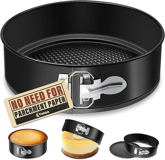 Vakoo 7 Inch Springform Pan - Nonstick, Leakproof Cheesecake Pan for Baking, Easy Release, No Parchment Paper Needed