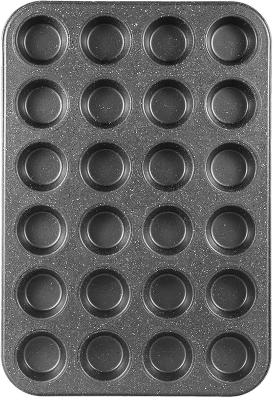 Walooza Mini Muffin & Cheesecake Pan, Nonstick 24, Toast Oven Baking Supplies