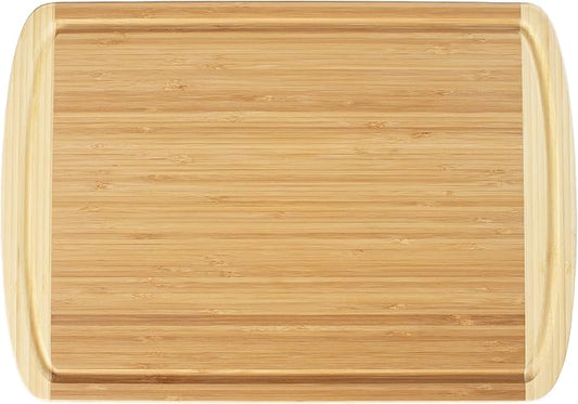 Totally Bamboo Kona Groove Bamboo Carving & Cutting Board, 18" x 12-1/2"