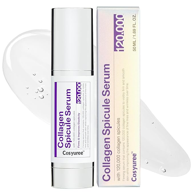Spicule Collagen Serum | 120,000 Micro Spicules for Glass Skin, Wrinkle Treatment & Hydration | Hyaluronic Acid Anti-Aging Serum (1.69 fl.oz.)