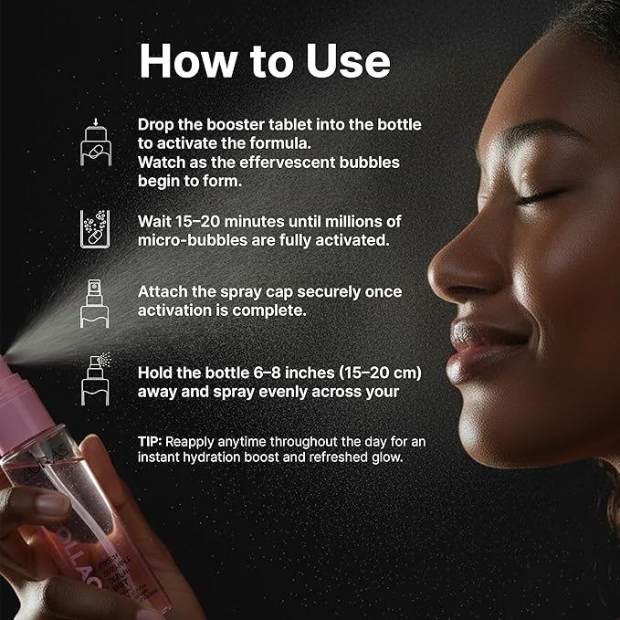 Auras Glutathione Brightening Face Mist K-Beauty | Fresh-Activated K-Beauty Spray Serum for Dull, Dry Skin, Hydrating Antioxidant Korean Skincare Toner & Setting Mist- 3.4 fl oz