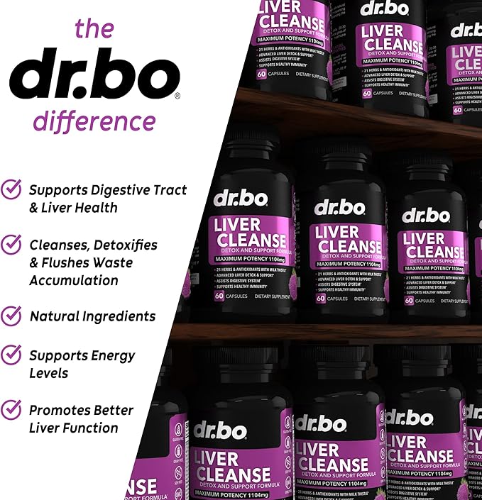 Liver Cleanse Detox Support Supplement - Complete Health Repair Pills with Artichoke, Berberine, Turmeric Herbs - Aid Gallbladder Care Formula Capsules & Natural Milk Thistle Dandelion Supplements