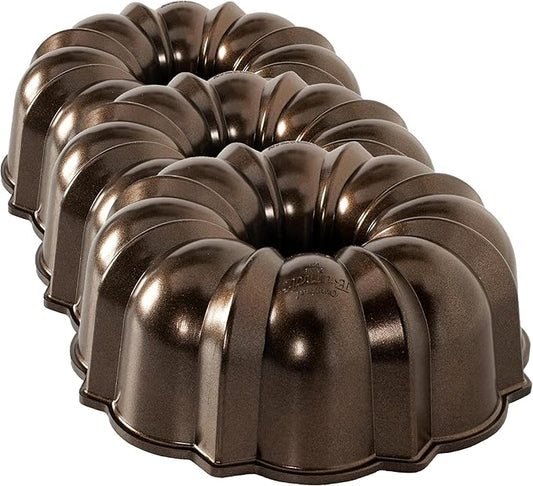 Nordic Ware Original Bundt, 12-Cup, Bronze (Pack of 3)