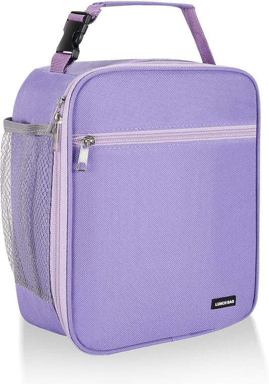 Lovoeo Lunch box Lunch bag for men women Insulated Lunchbox Lunch bags for Work Picnic Travel (Purple)