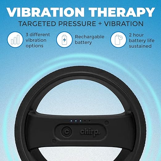 Chirp Wellness Duo: Upper Back Posture Corrector & Vibrating Foam Roller for Pain Relief, Spinal Alignment, and Deep Tissue Therapy - Black