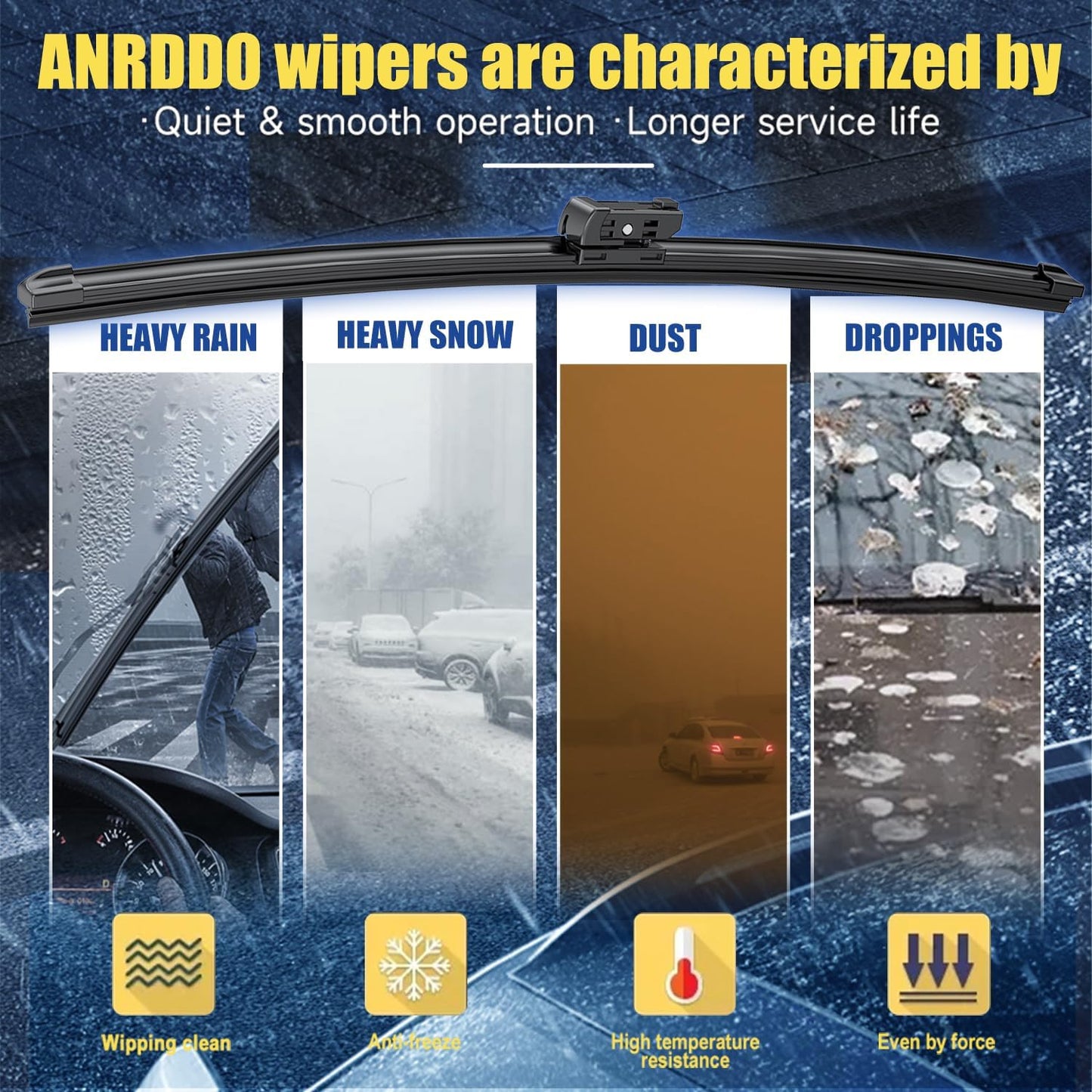 Wipers Factory Replacement For Subaru Outback Legacy 2020 2021 2022 Original Equipment Replacement Windshield Wiper Blades 26"+18" (Set of 2) Top Lock