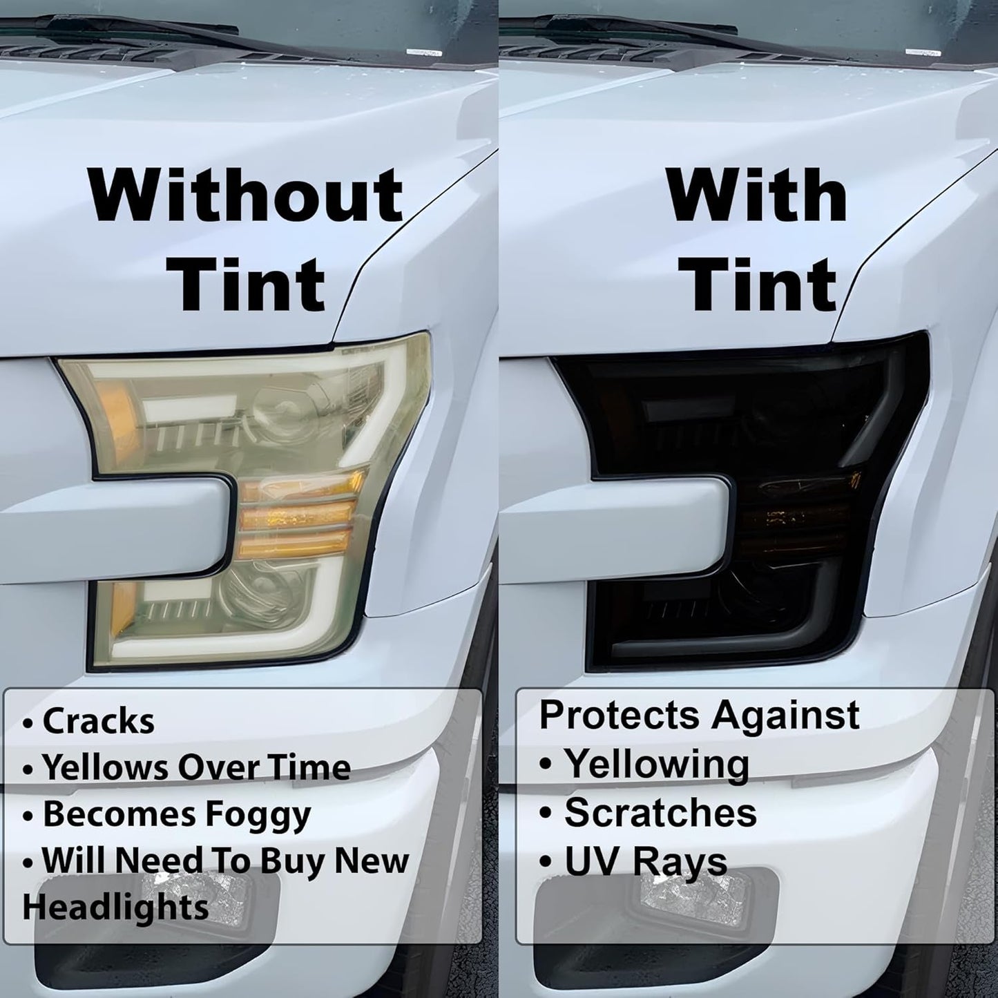 BOGAR TECH DESIGNS Full Headlight Taillight Tint Kit Compatible with Toyota Camry 2025-2026, Dark Smoke