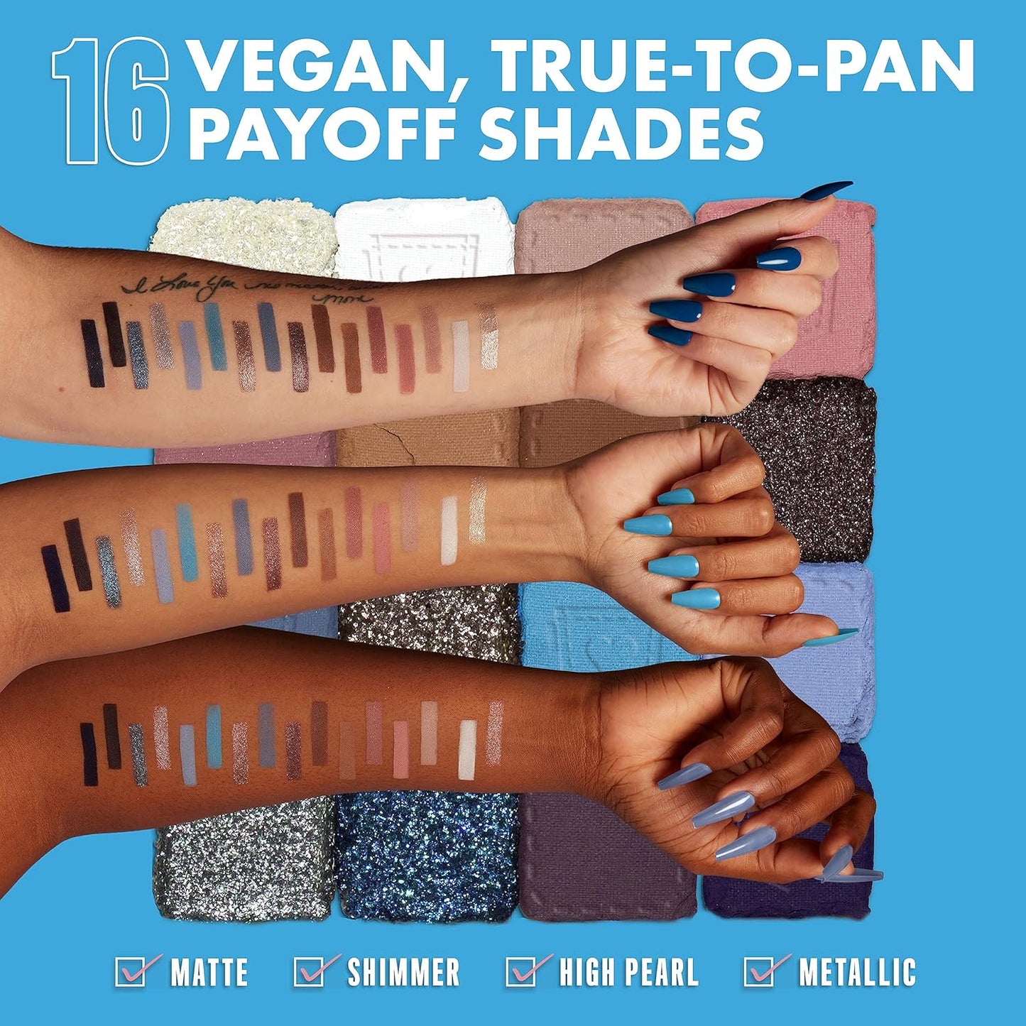NYX PROFESSIONAL MAKEUP, Ultimate Shadow Palette, Eyeshadow Palette - Vintage Jean Baby