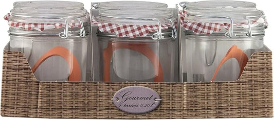 bsca 582726/Seal Clear Glass Set of 6 Terrines 500 ml